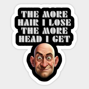 Hairloss humour gift Sticker